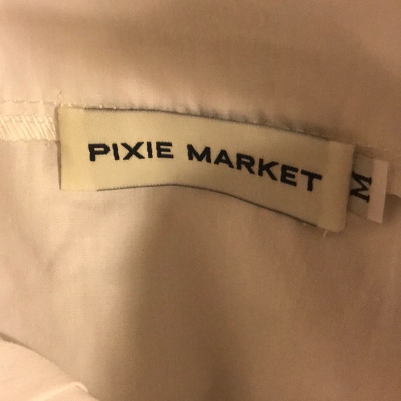 Pixie Market Corset White Off the shoulder Top - Picture 4 of 4